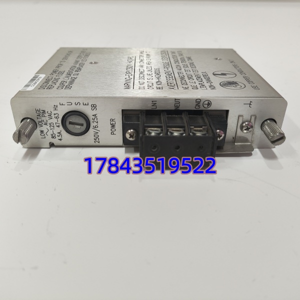 Bently Nevada 3500/15 125840-02 | 3500 机架低压交流电源输入模块(PIM) 85-132VAC