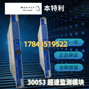 Bently Nevada 3500/53 | 超速保护模块