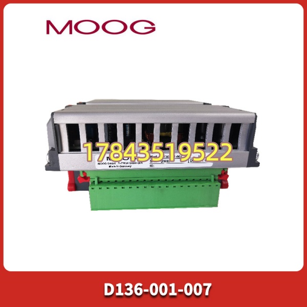 MOOG D136-001-007 | ±10V 指令输入 / LVDT 反馈 / 伺服阀驱动