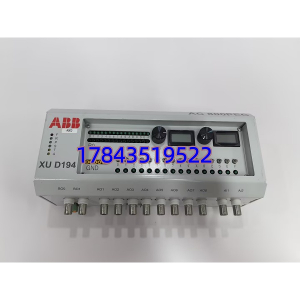 ABB XUD194 3BHE018137R0001 | 建议按机架N+1备货