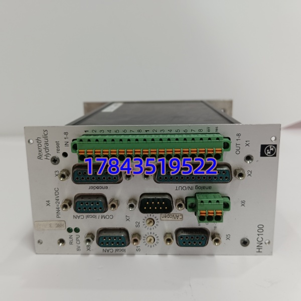 VT-HNC100-1-22W-08-C-0 Bosch Rexroth | 现货常备 支持Rexroth Sytronix泵阀协控 带诊断LED