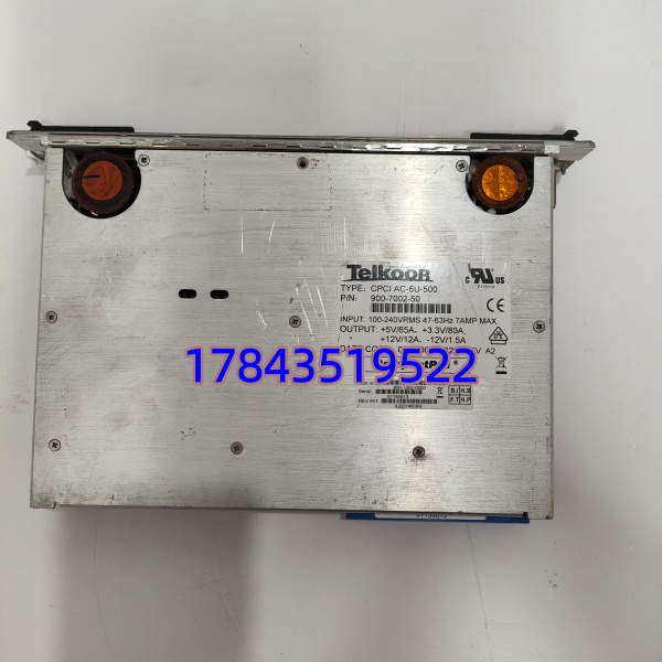 Telkoor CPCI-AC-6U-500 900-7002-10 | PICMG 2.11 热插拔 N+1 冗余 CPCI 供电单元 - 图片 3
