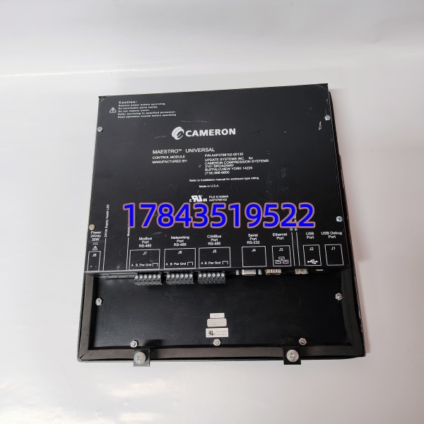 CAMERON AAP3798102-00130 需配对应 I/O 机架与电源模块 带RS-232 Service Port - 图片 3