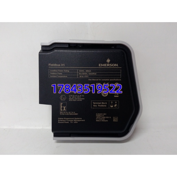 Emerson KJ3242X1-BK1 12P4711X052 | DeltaV S系列 Foundation Fieldbus H1 双通道接口卡 - 图片 3