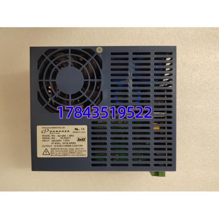 DANAHER S21260-SRS 交流伺服驱动器 120/240VAC 12A RMS 连续 18A 峰值 | 关键运动轴备件 - 图片 2