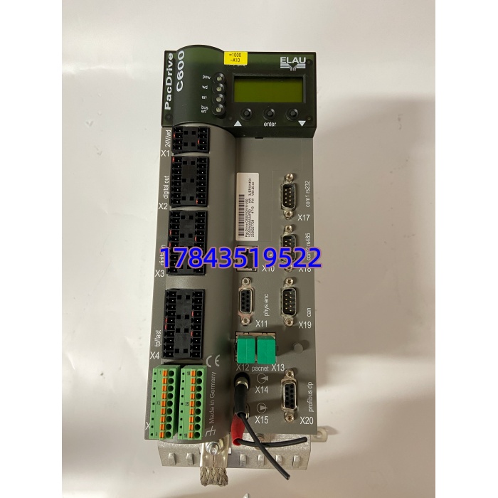 ELAU C600-10-1-1-1-00 | PacDrive C600 单轴伺服驱动器