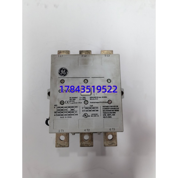 GE CK11CE300 | 600A AC-1 / 300A AC-3 三相接触器 - 图片 3