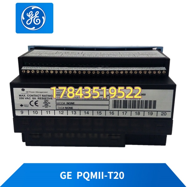 GE PQMII-T20 | 关键计量备件(三相谐波捕捉/VDR暂态记录)