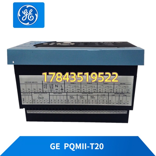 GE PQMII-T20 | 关键计量备件(三相谐波捕捉/VDR暂态记录) - 图片 3