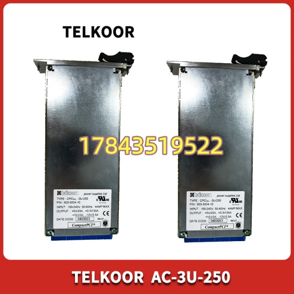 TELKOOR AC-3U-250 250W 宽压输入 热插拔 N+1 冗余 | 渠道 NOS / Tested Refurb 流通