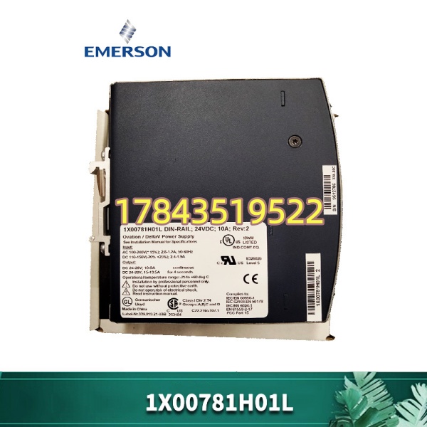 Emerson 1X00781H01L | Ovation DCS 24VDC/10A DIN导轨开关电源模块 - 图片 4