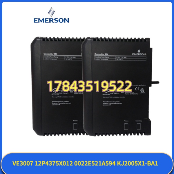 Emerson KJ2005X1-BA1 + KJ2201X1-BA1 配型 | 兼容 DeltaV V9~V15 机架 热插拔