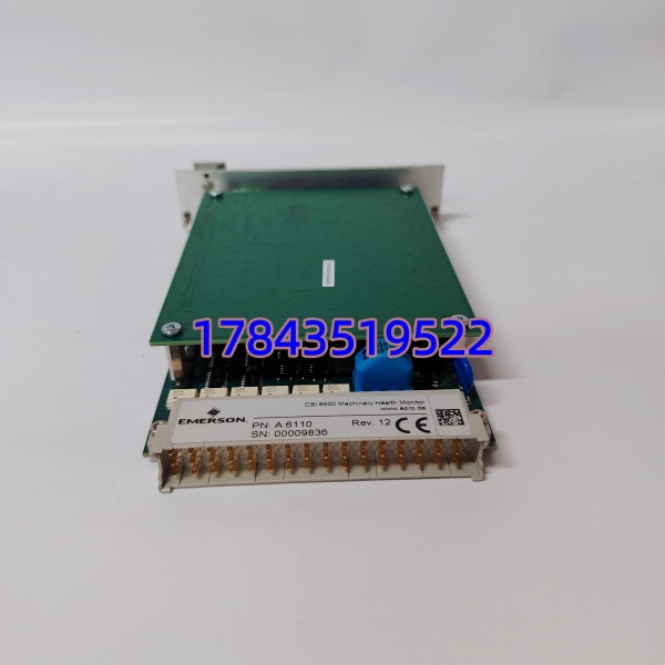 EMERSON A6110 9199-00001 | 双通道轴相对振动监测模块 AMS 6500 - 图片 3
