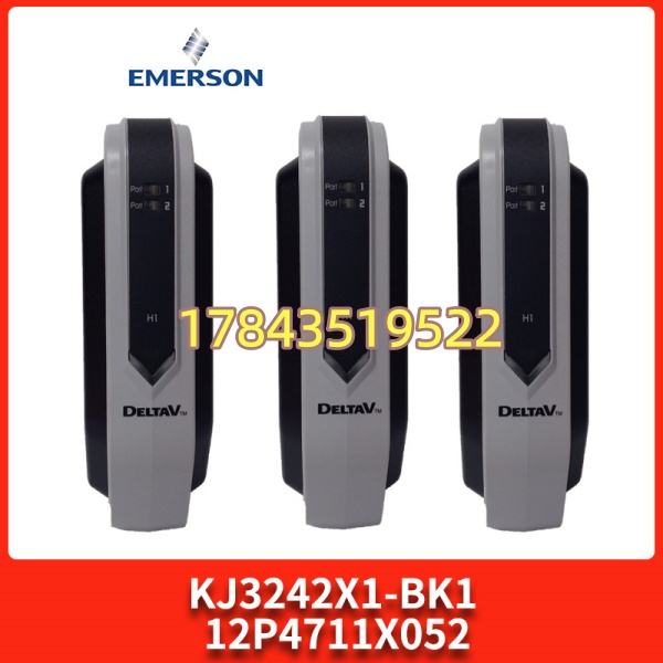 Emerson KJ3242X1-BK1 | DeltaV 控制器与操作员站冗余网络桥接模块 100Mbps