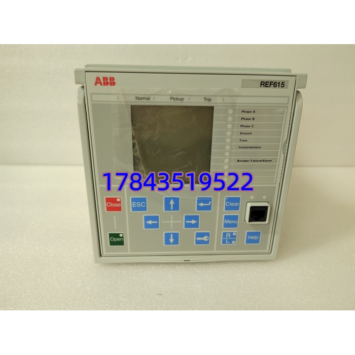 ABB REF615A_E HAFAABAAABE1BCA1XE | 馈线与电动机保护继电器