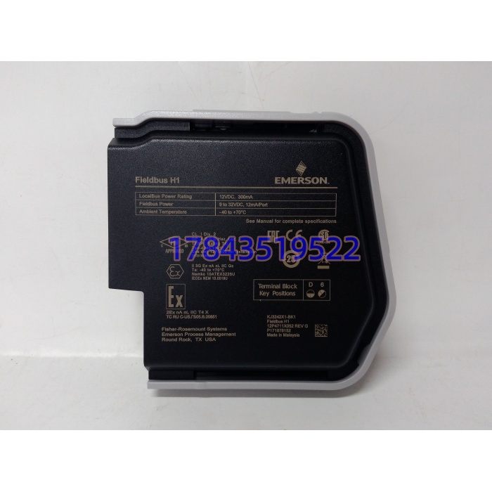 Emerson KJ3242X1-BK1 | DeltaV S系H1现场总线卡 - 图片 4