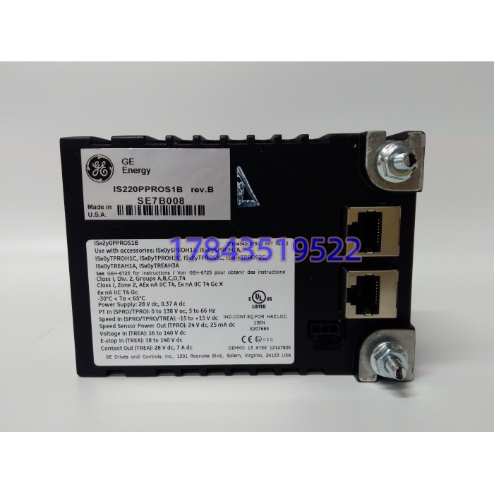 GE IS220PPROS1B | 600MHz 独立超速跳闸包 24VDC - 图片 4