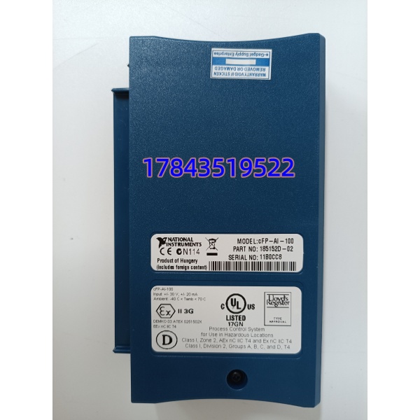 NI CFP-AI-100 | Compact FieldPoint 8通道模拟输入 - 图片 3