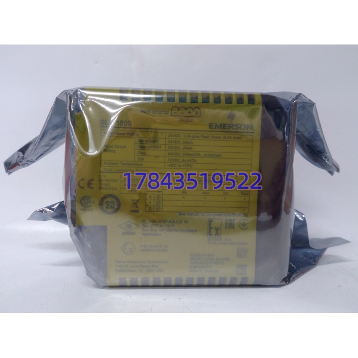 Emerson SLS1508 KJ2201X1-BA1 | DeltaV SIS 智能逻辑解算器