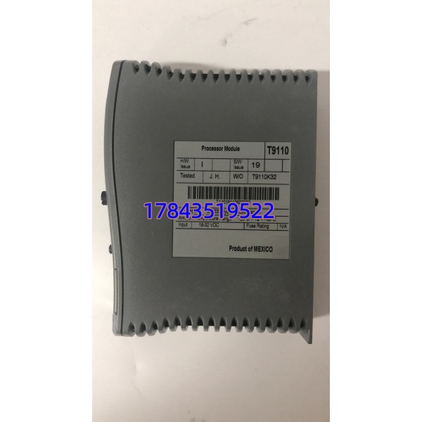 ICS Triplex T9110 | SIL3认证 三重冗余 紧急停车系统(ESD)主控CPU